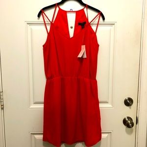 Fun flirting key-hole strappy mini dress, petite 10 banana republic…with pockets